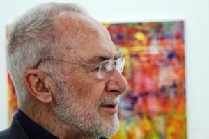 Gerhard Richter in seinem Atelier